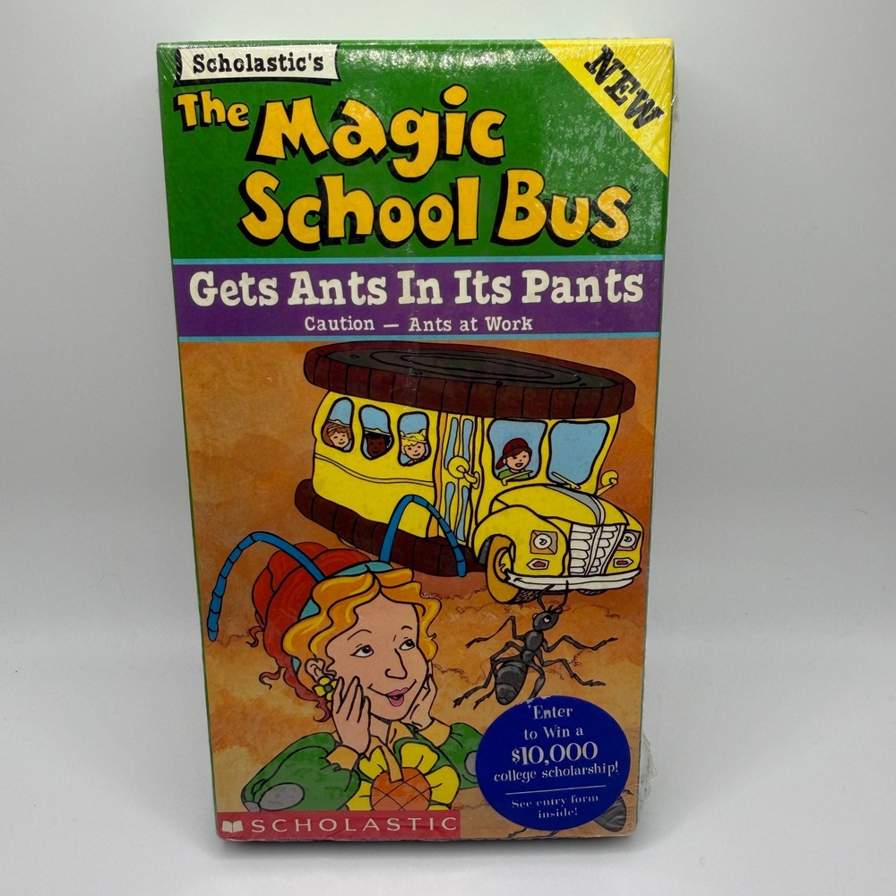 The Magic School Bus Gets Ants In‎ Its Pants VHS Scholastic KidVision 1997 MSB